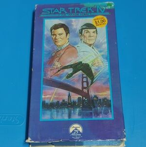 Star Trek IV VHS Movie Rental - Purple Cover